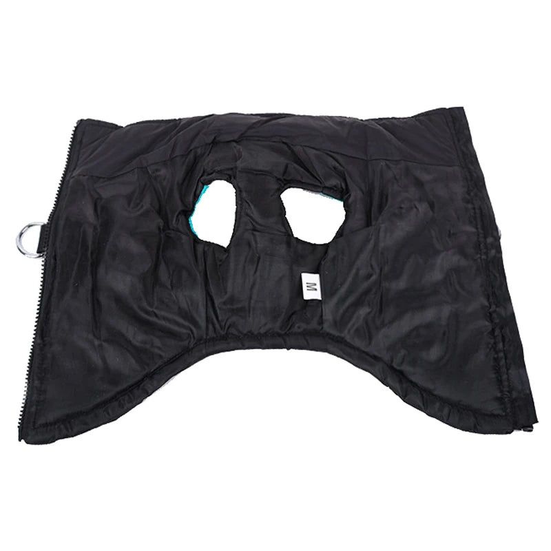 Doudoune bicolore chien