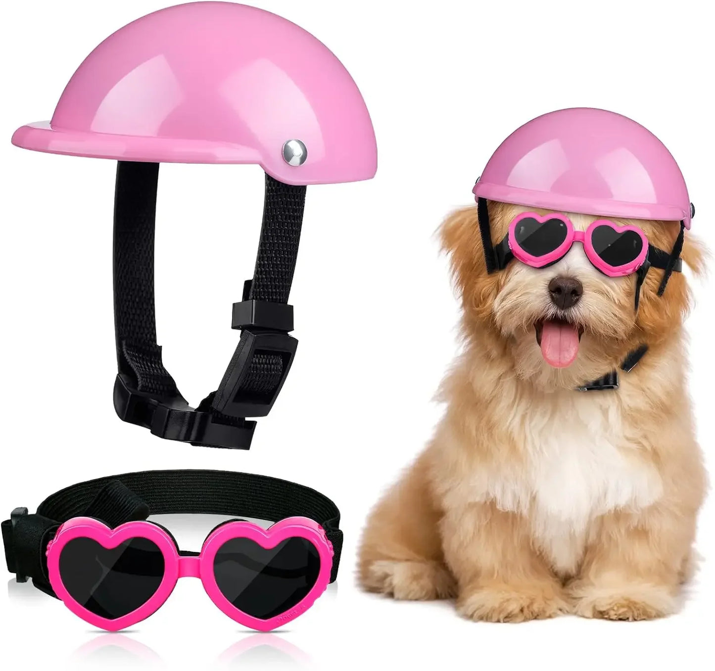 Casque chien pour side car