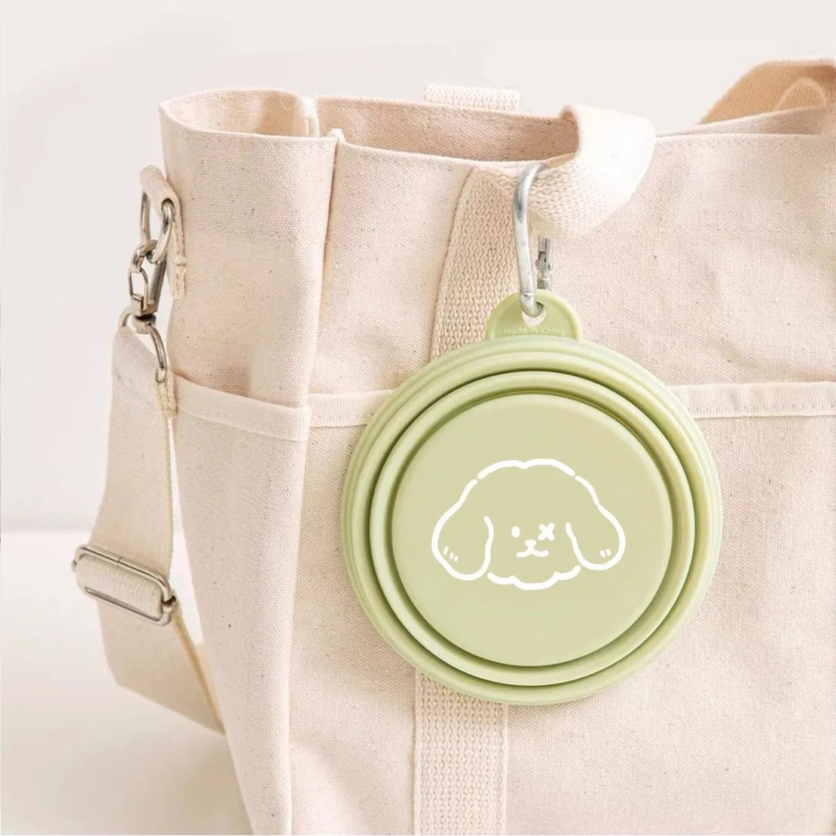Gamelle pliable de transport pour chien