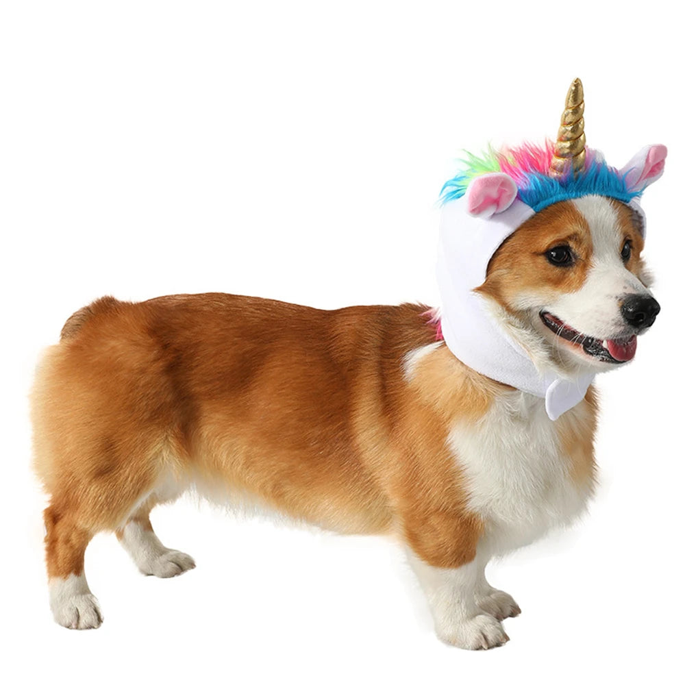 Bonnet licorne pour chien