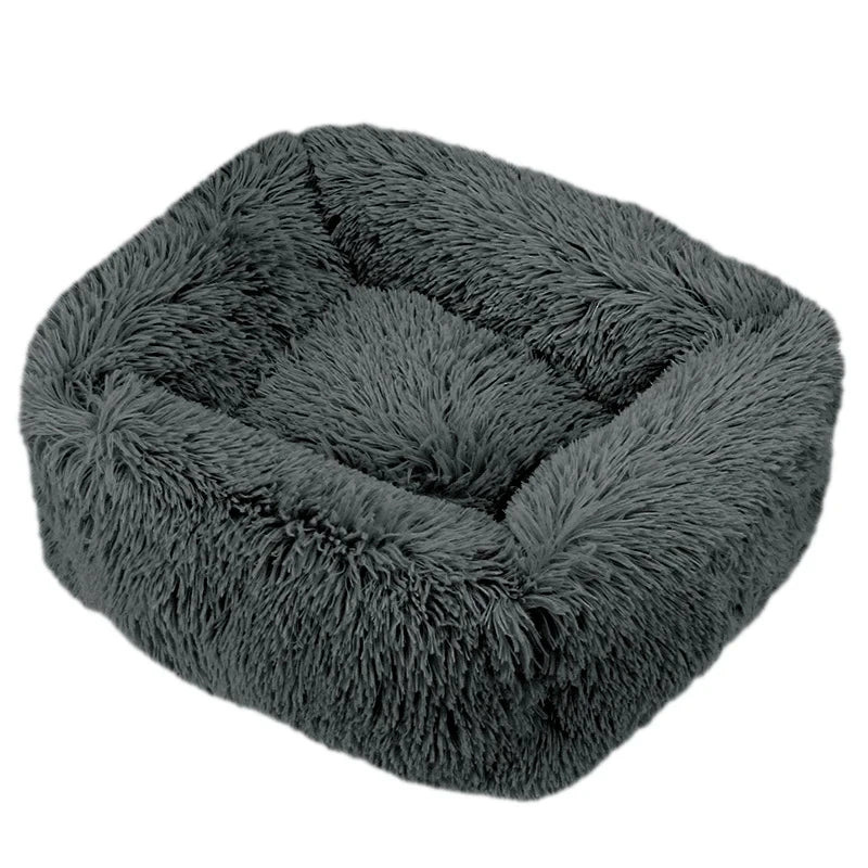 Coussin chien fourrure