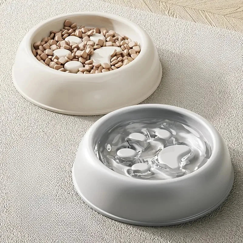 Gamelle anti glouton patte de chien