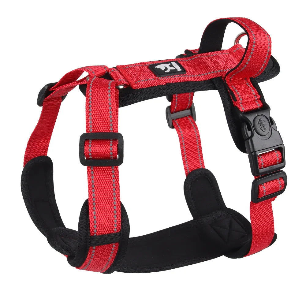 Harnais chien rouge