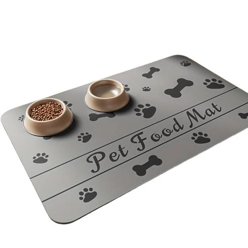 Tapis de gamelle chien humour