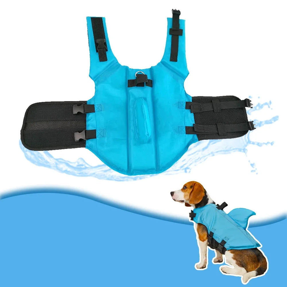 Gilet de sauvetage chien requin