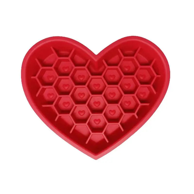 Gamelle anti glouton coeur chien