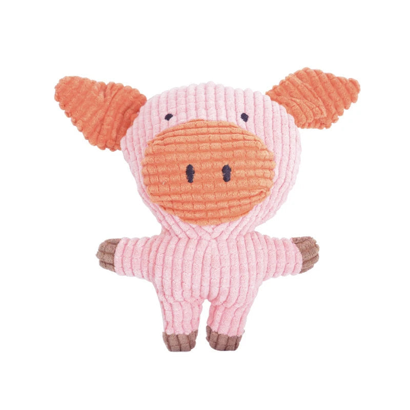 Peluche cochon pour chien