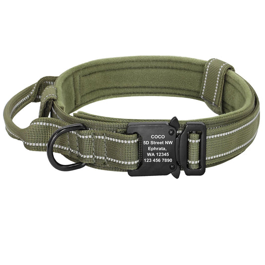 Collier de chasse gravé pour chien