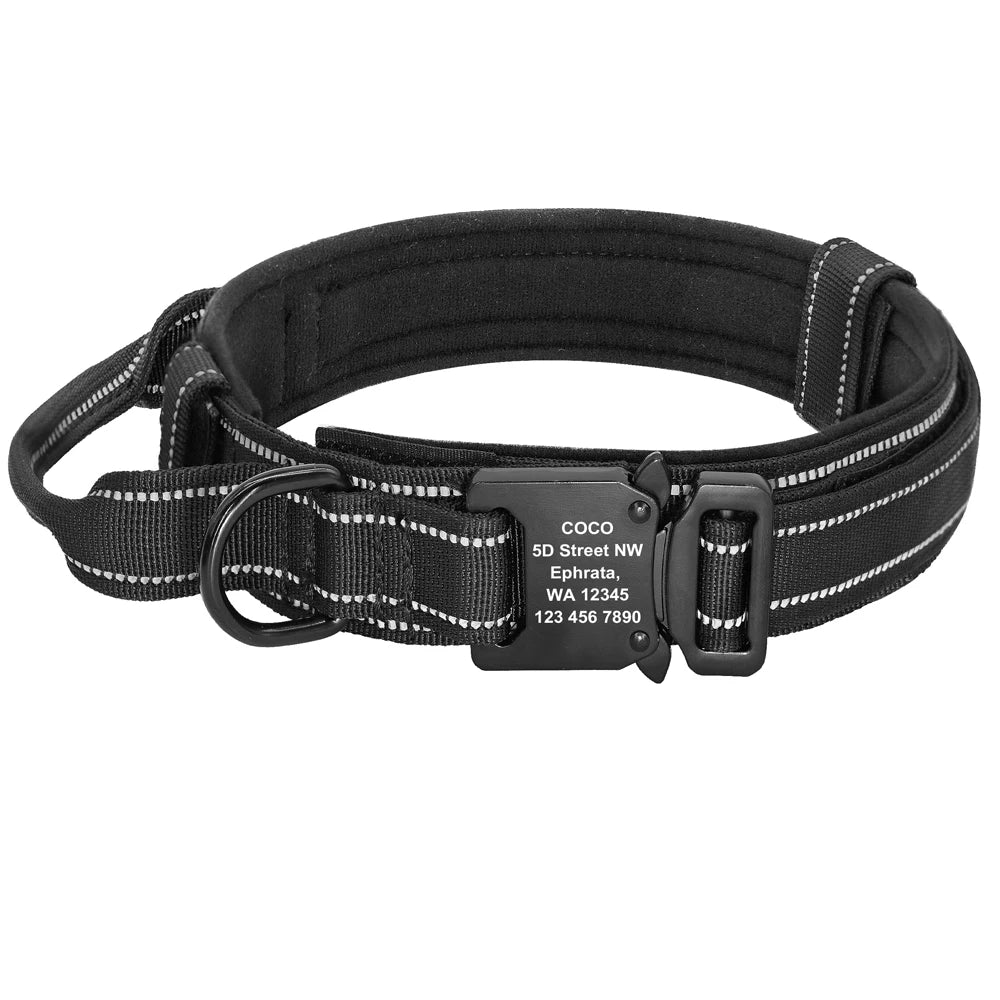 Collier de chasse gravé pour chien