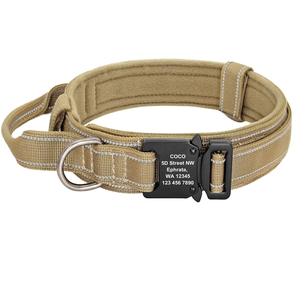 Collier de chasse gravé pour chien
