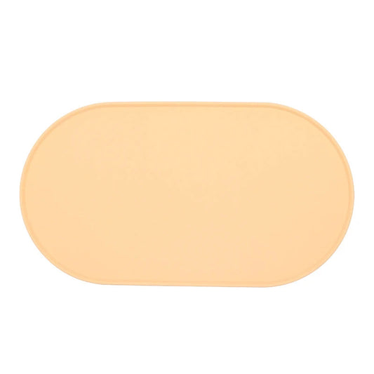 Tapis beige pour gamelle chien