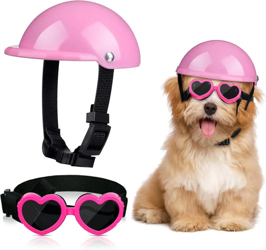 Casque chien pour side car