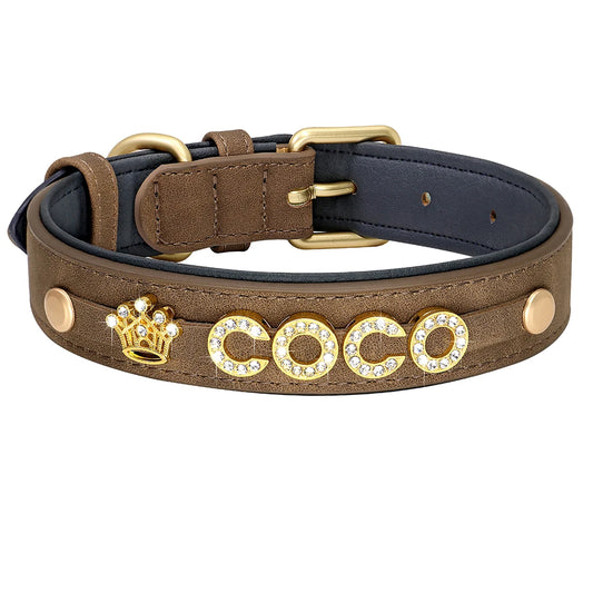 Collier chien personnalisé strass