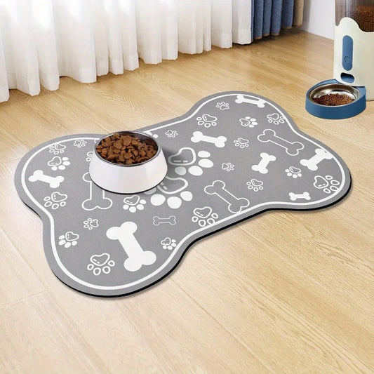 Tapis sous gamelle chien