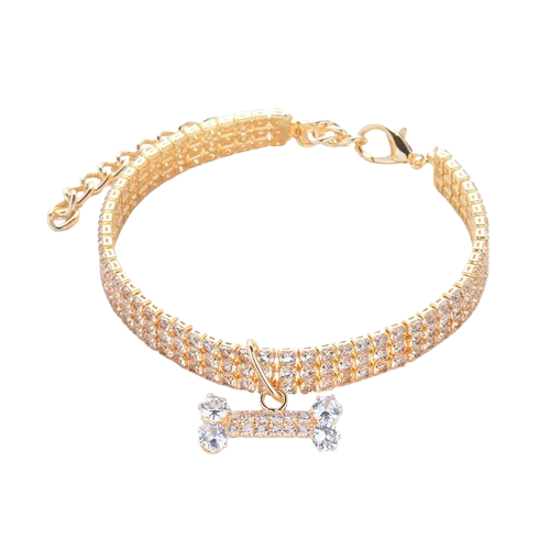 Collier pour chien en strass