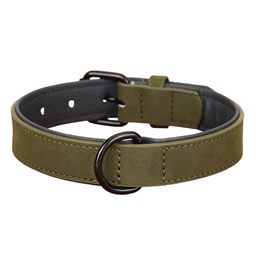 Collier cuir gros chien