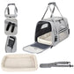 Sac de transport gris pour chiot