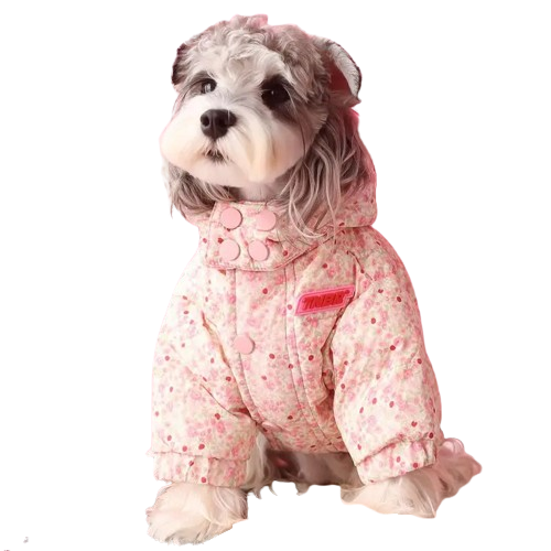 Doudoune capuche chien