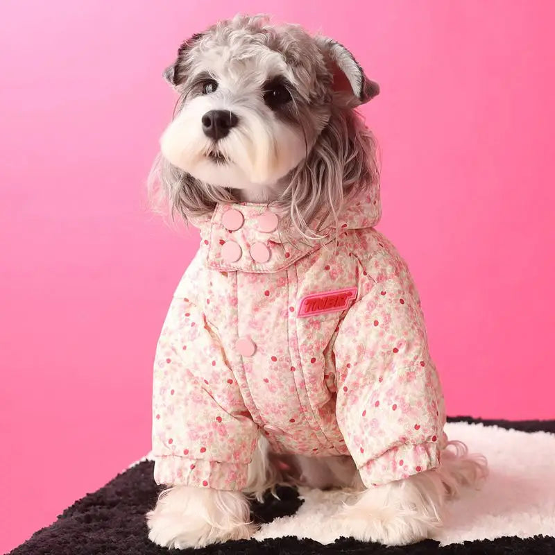 Doudoune capuche chien