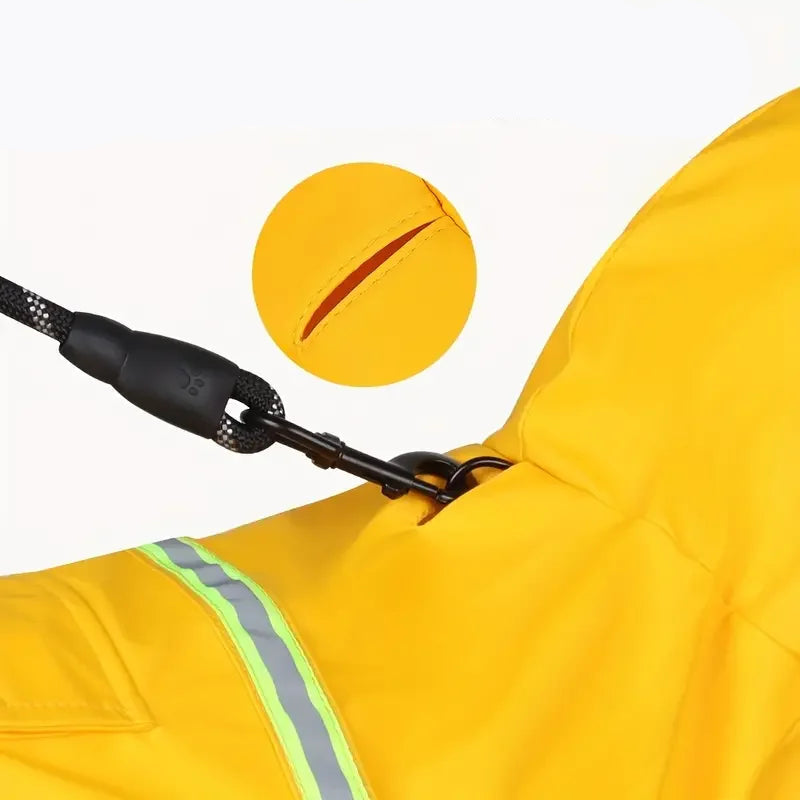 Imperméable pour chien jaune