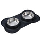 Set gamelle chien sur tapis silicone