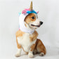 Bonnet licorne pour chien