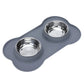 Set gamelle chien sur tapis silicone