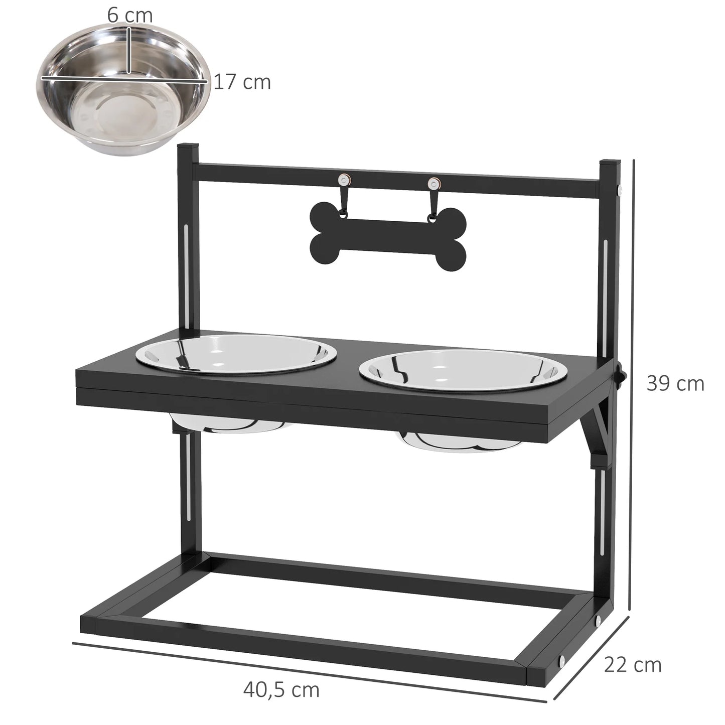 Gamelle chien reglable