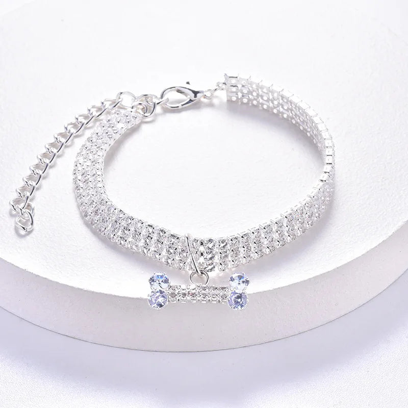 Collier pour chien en strass