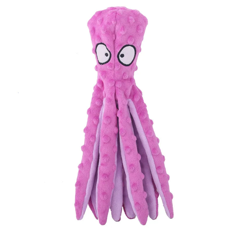 Peluche pieuvre pour chien