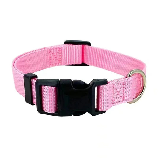 Collier chien rose