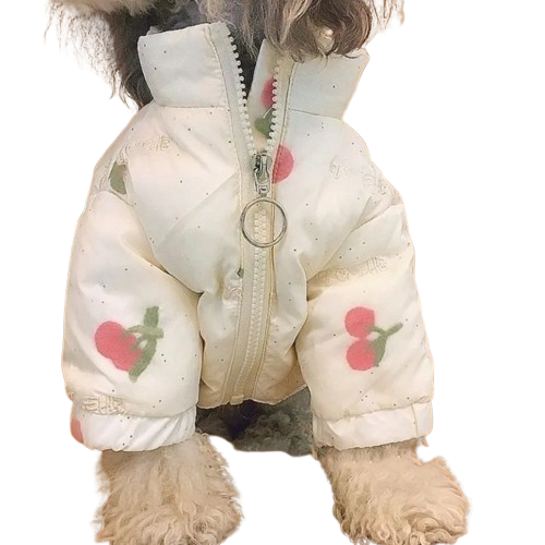 Manteau chien blanc