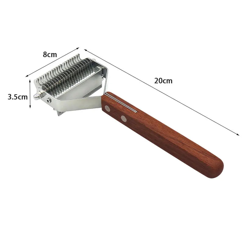 Brosse demelante chien poil long