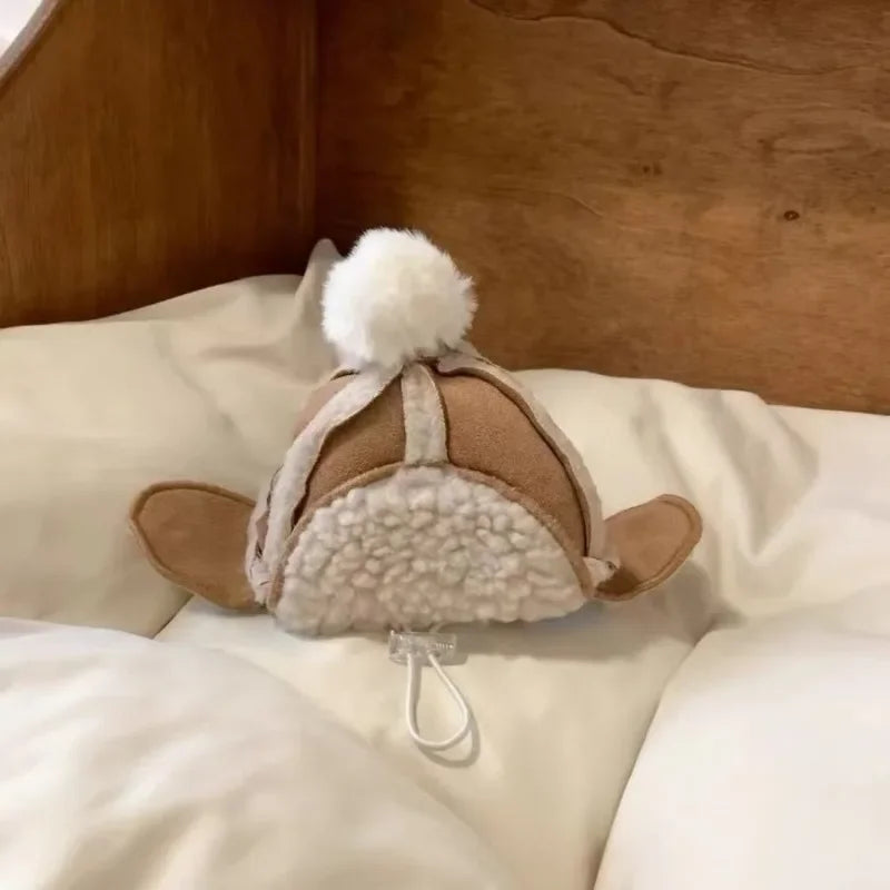 Bonnet chien neige