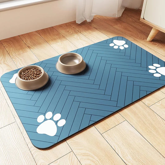 Tapis absorbant gamelle chien