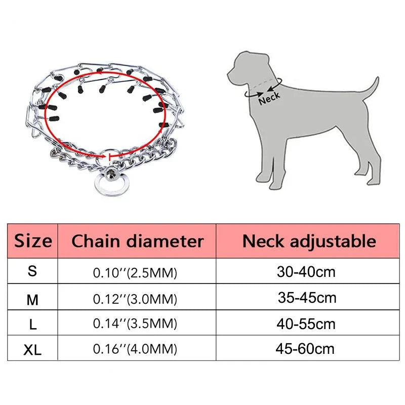 Collier chien étrangleur inox