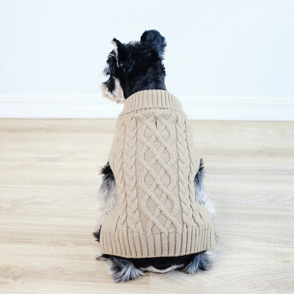 Manteau chien en laine