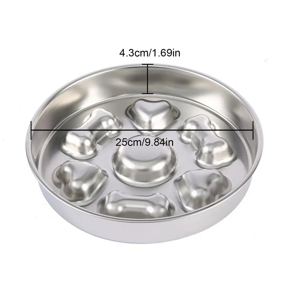 Gamelle anti glouton chien inox